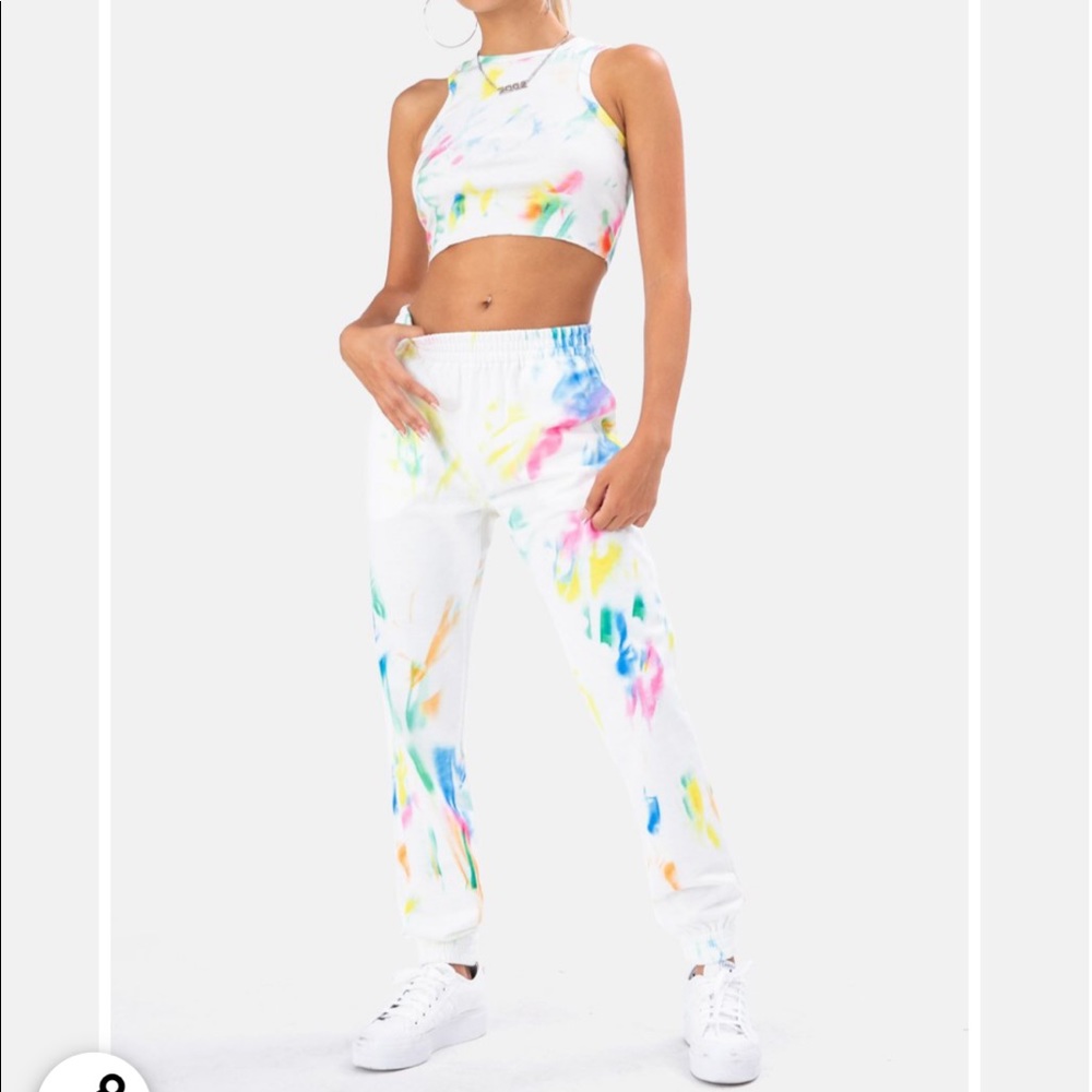 Adika matching sweatpants & cropped tank